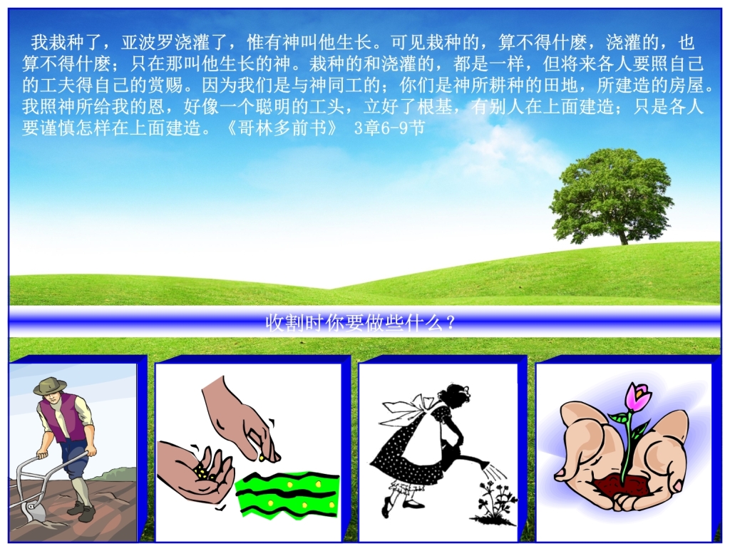 What is necessary for a harvest Chinese Language Bible Lesson Feast of Weeks