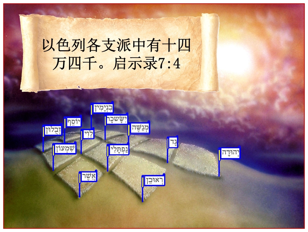12,000 Jewish men from each tribe Chinese Language Bible Lesson Day of Atonement
