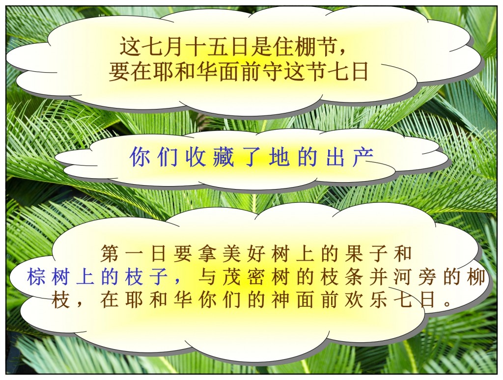 The world will finally be a peace at Sukkot Chinese language Bible study