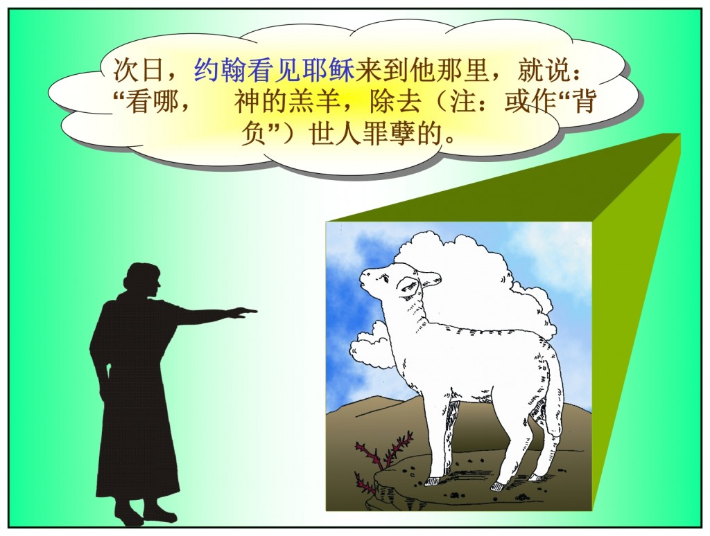 John said Jesus was the Lamb of God Chinese language Bible study