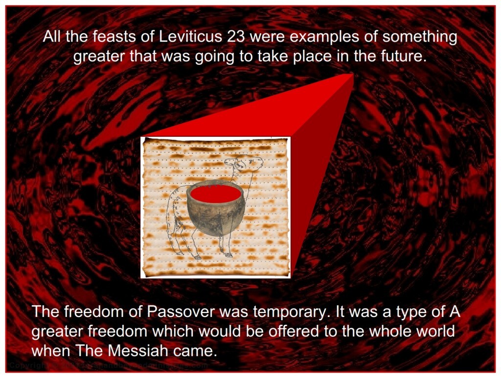 All the feasts of Leviticus 23 were examples of something greater that was going to take place in the future.