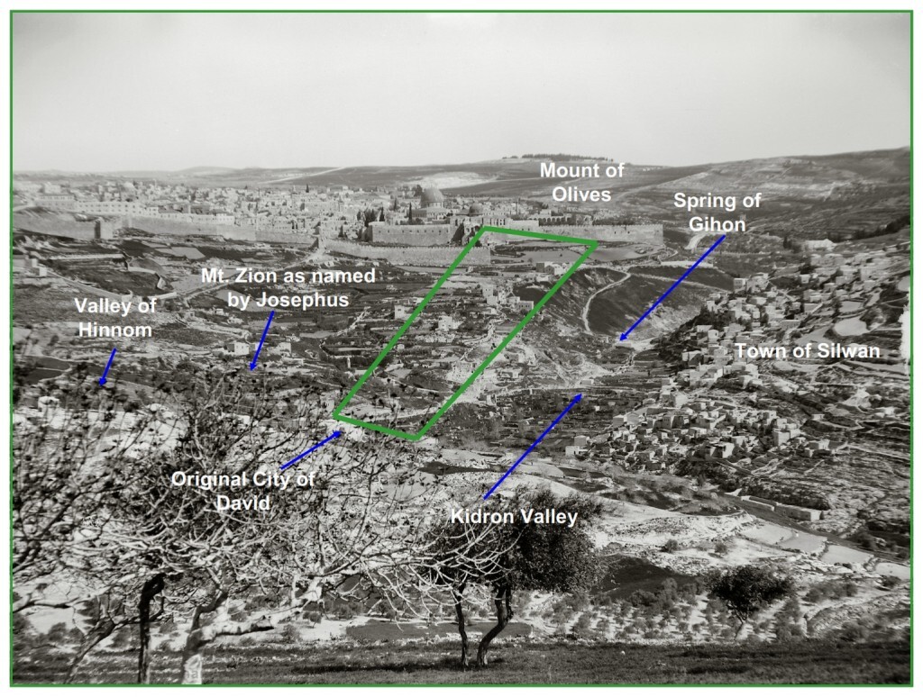 Photo 1890 The city of David from the South