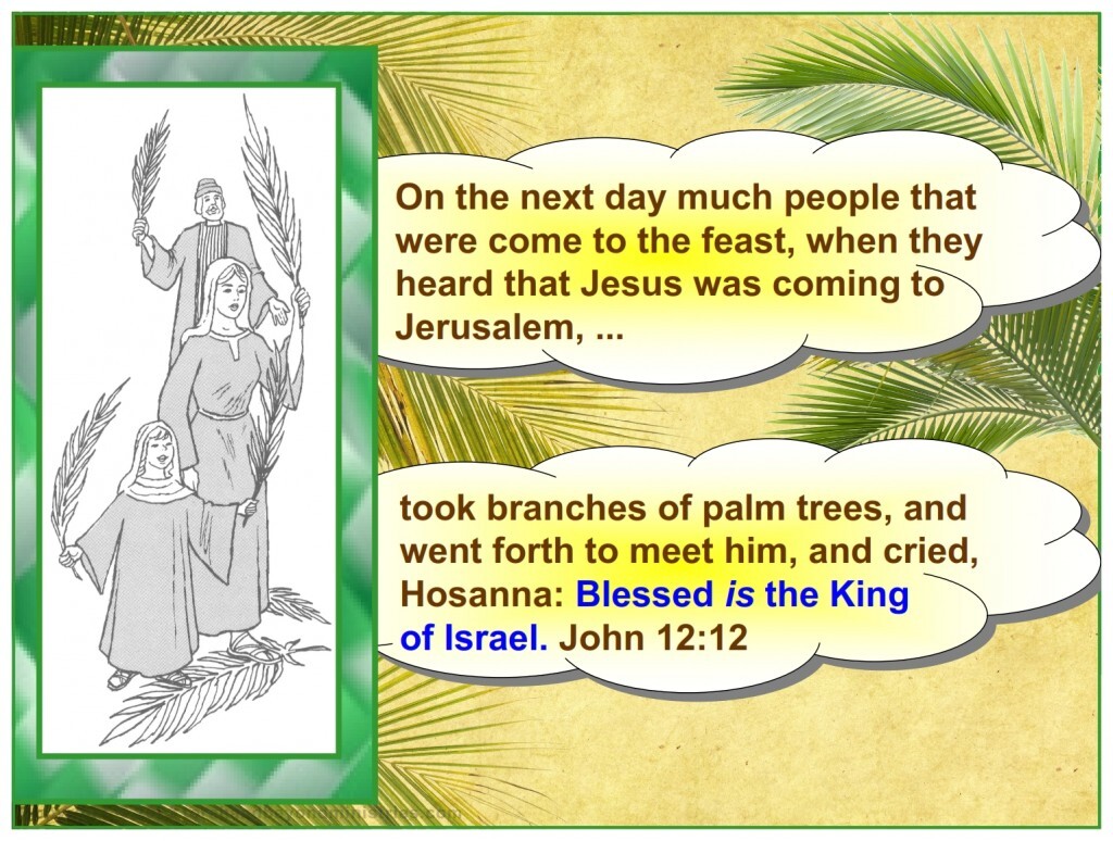 Palm Sunday the people wanted the Kingdom to start