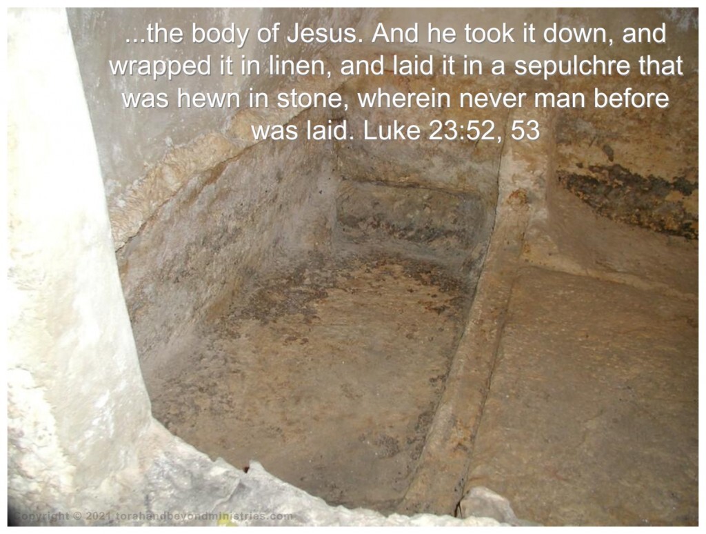 The stone tomb where the body of Christ was laid is just outside the walls of the old city of Jerusalem.