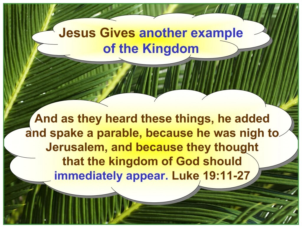 Jesus gives another example of the Feast of Tabernacles