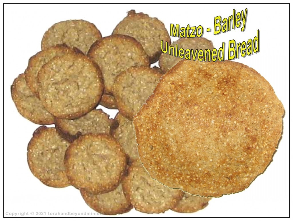 Unleavened bread made from barley
