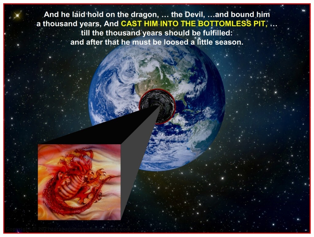 Satan is not allowed to influence the Earth for 1,000 years.