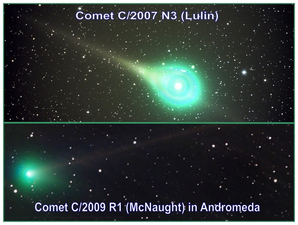A large portion of a comet's nucleus contain cyanogen which burns a poisonous green gas. This will contaminate much of Earth's water.