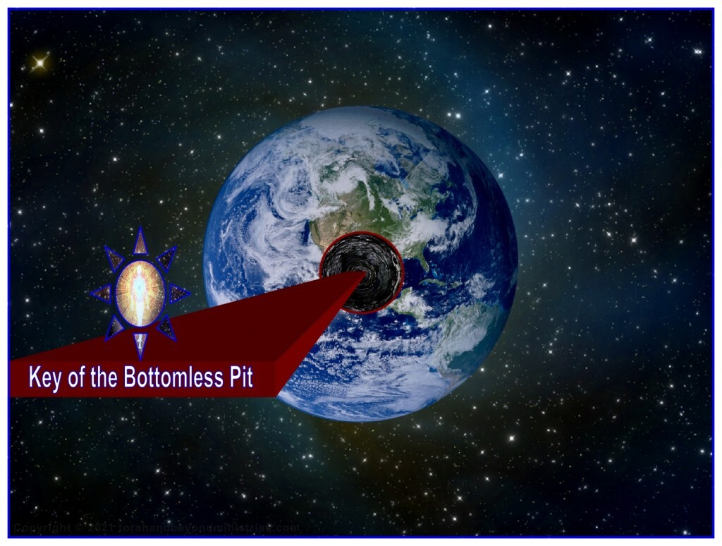 God sends some life-form to Earth to open the Bottomless Pit. The Scripture indicates that this bright object will be alive.