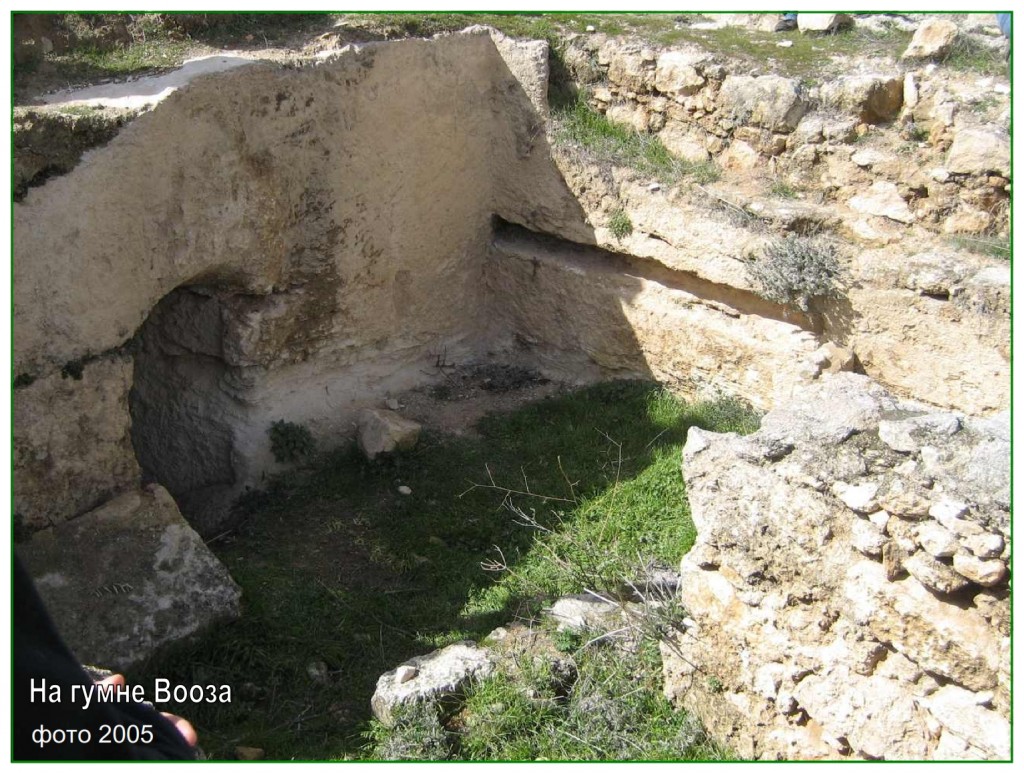 A complete complex of an inn and cave for animals was found at Boaz threshing floor at Bethlehem