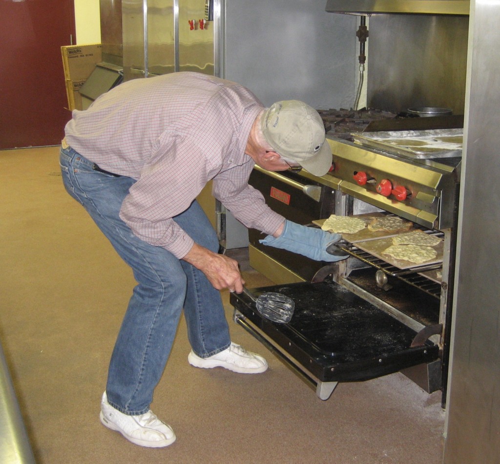 It is a full day's work to cook 250 pieces of unleavened bread unless several large ovens are used. 