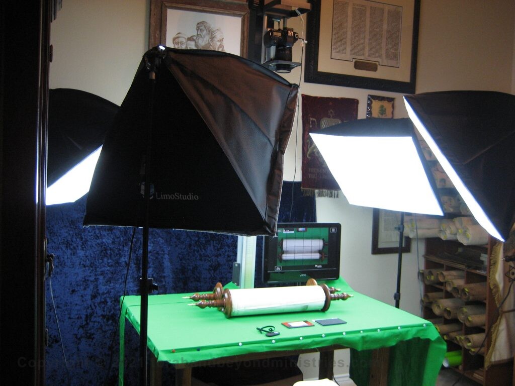 Photographing 16 Hebrew Scrolls of the Tanakh