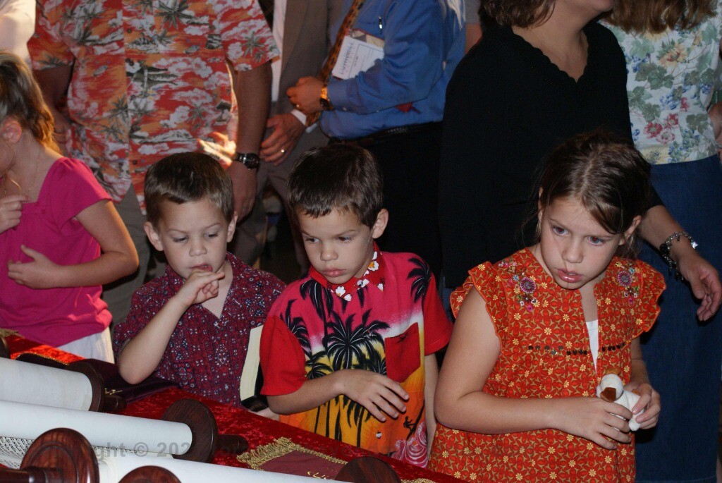 Precious - Children viewing Hebrew Scrolls in Dallas, Texas