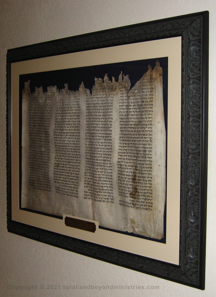Scroll of Lamentations damaged in the Holocaust