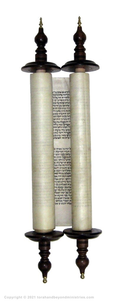 Authentic Hebrew Scroll of the 12 Prophets on public display