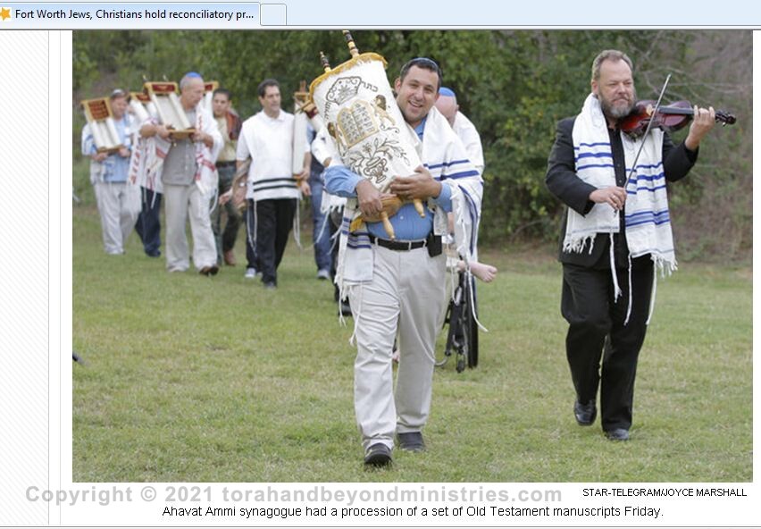 Messianic Synagogue borrowed our Tanakh for Simchat Torah services