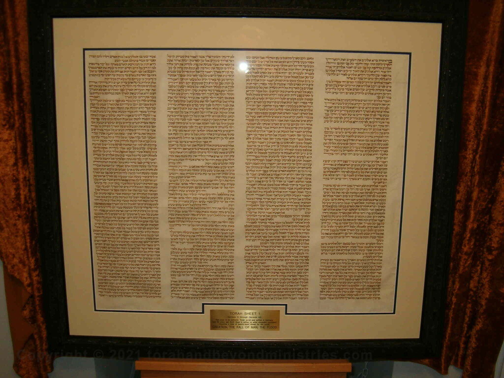 Torah sheer – Creation, Fall of man, The Flood donated to Liberty University Virginia