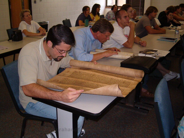 Torah sheet – Donated to Seminary Grand Rapids Michigan