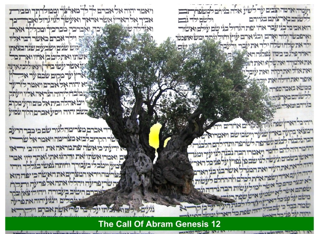 call of Abram Hebrew Jewish clip art